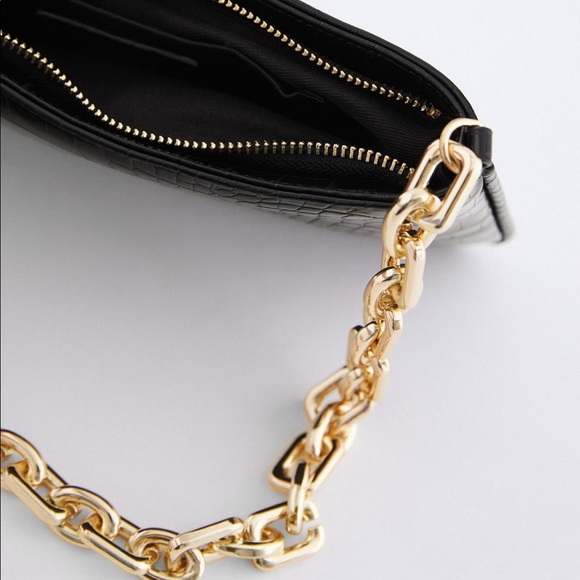 Zara chain strap animal embossed shoulder bag - Picture 11 of 15